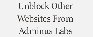Unblock Website From Adminus Labs  Cyber Threats Security Plans