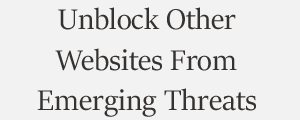 Unblock Website From Emerging Threats Proofpoint Plans