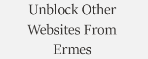 Unblock Website From Ermes Browser Security Plans
