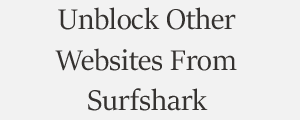 Unblock Website From Surfshark Antivirus Plans